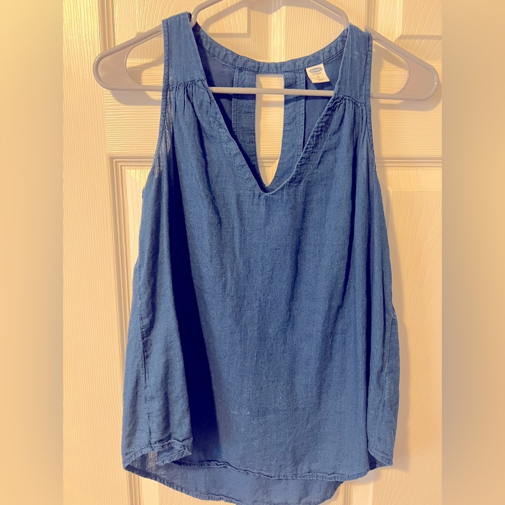 Blue Chambray Tank